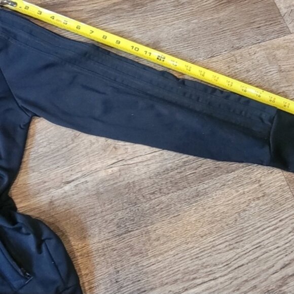 Adidas SZ L Athleisure Casual Lightweight Black Zip Up Track Jacket w/UFA Patch - Picture 6 of 7